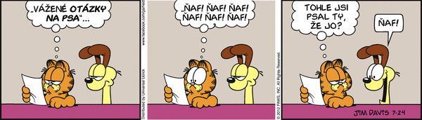 Garfield - strip 2012-07-24
