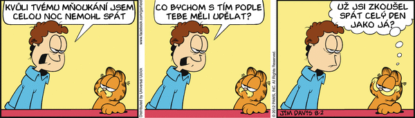 Garfield - strip 2012-08-02