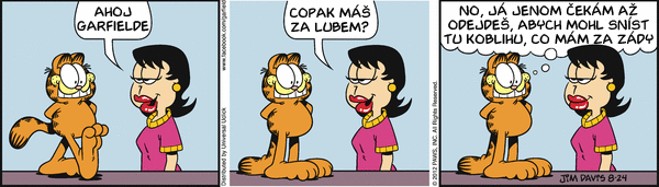 Garfield - strip 2012-08-24